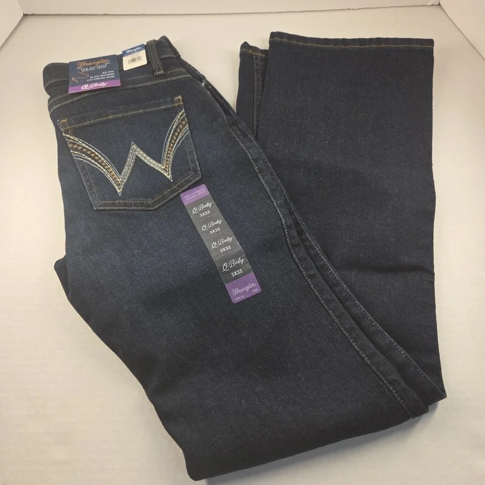 WRANGLER Ultimate Riding Jean‎ Q-Baby Boot Cut Stretch Women's NWT Size 3x32